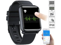 Newgen Medicals Gesundheitsuhr Mit EKG:Fitness-Uhr Mit EKG- & Blutdruckanzeige, Versandrückläufer