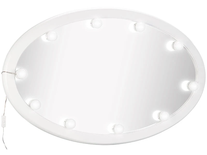 Sichler Beauty Spiegellicht:USB-Spiegelleuchte Im Hollywood-Stil, Mit CCT-LEDs, 10 Watt, Dimmbar 10 Sichler Beauty Spiegellicht:USB-Spiegelleuchte Im Hollywood-Stil, Mit CCT-LEDs, 10 Watt, Dimmbar – Bild 10