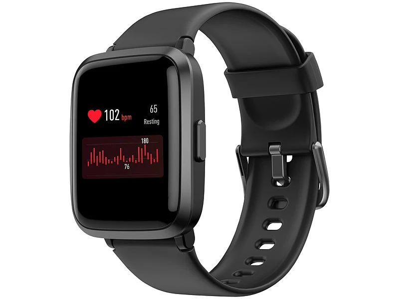 Newgen Medicals Smartwatch Android:Fitness-Armband Mit Glas-Touchscreen-Display, Versandrückläufer 4 Newgen Medicals Smartwatch Android:Fitness-Armband Mit Glas-Touchscreen-Display, Versandrückläufer – Bild 4