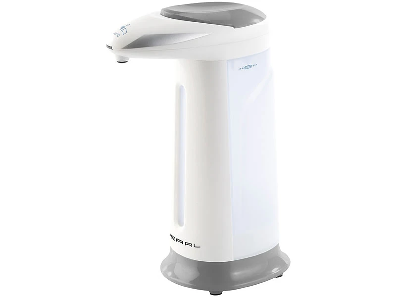 PEARL Handsensor Seifenspender:2er-Set Automatische Seifenspender Mit Bewegungssensor, Grau 5 PEARL Handsensor Seifenspender:2er-Set Automatische Seifenspender Mit Bewegungssensor, Grau – Bild 5