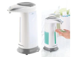 PEARL Seifenspender Elektrisch:4er-Set Automatische Seifenspender Mit Bewegungssensor, Grau -Newgen medicals Shop nx5126 2 1