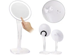 Titelseite 20 Sichler Beauty Handspiegel Mit Licht:Kosmetikspiegel Mit LED-Beleuchtung Und Akku, 5-fache Vergrößerung