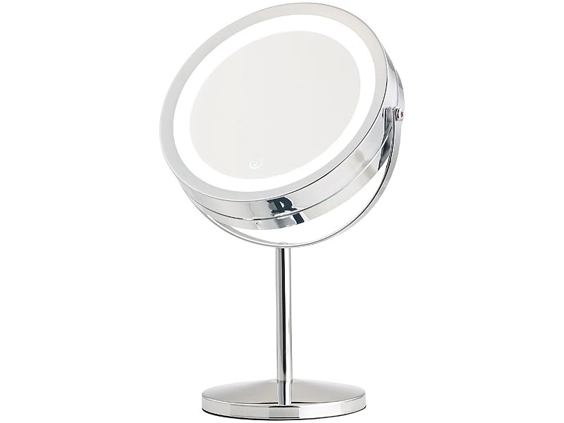 Sichler Beauty Vergrößerungsspiegel:LED-Kosmetikspiegel, 2 Spiegelflächen, Akku, 3x / 7x Vergrößerung 2 Sichler Beauty Vergrößerungsspiegel:LED-Kosmetikspiegel, 2 Spiegelflächen, Akku, 3x / 7x Vergrößerung – Bild 2