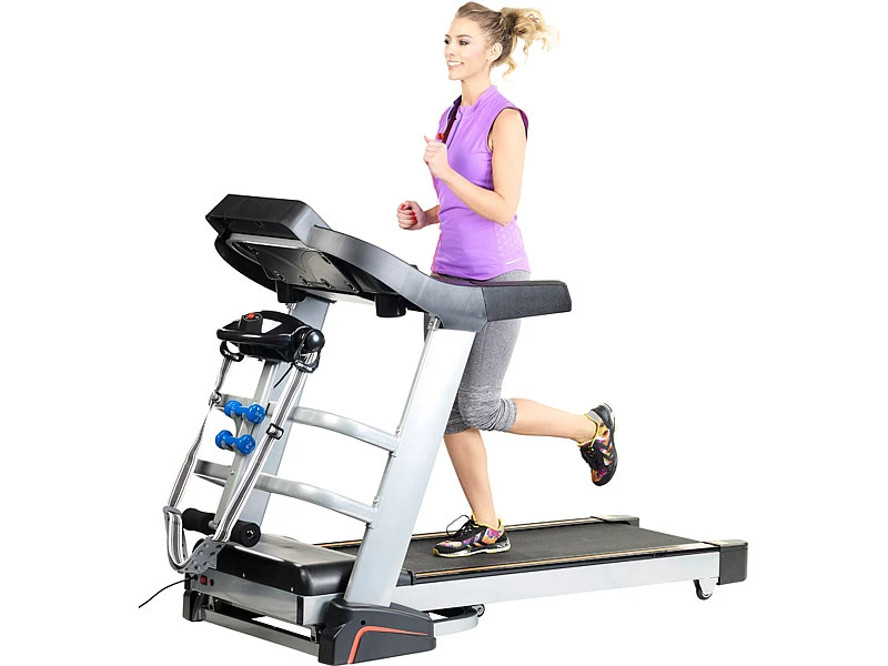 Newgen Medicals Bandmassagegerät:Profi-Laufband & Fitness-Station, App, Bluetooth, 18 Km/h, 1.865 Watt 14 Newgen Medicals Bandmassagegerät:Profi-Laufband & Fitness-Station, App, Bluetooth, 18 Km/h, 1.865 Watt – Bild 14