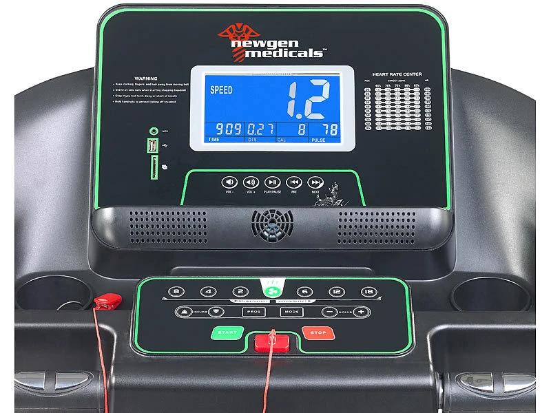 Newgen Medicals Laufband Mit Motor:Profi-Laufband & Fitness-Station, App, Bluetooth (Versandrückläufer) 11 Newgen Medicals Laufband Mit Motor:Profi-Laufband & Fitness-Station, App, Bluetooth (Versandrückläufer) – Bild 11