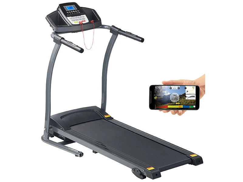 Newgen Medicals Heimtrainer:Profi-Laufband Mit App & Bluetooth, Pulsmesser, 12 Programme, 1.100 W 3 Newgen Medicals Heimtrainer:Profi-Laufband Mit App & Bluetooth, Pulsmesser, 12 Programme, 1.100 W – Bild 3