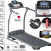 Newgen Medicals Heimtrainer:Profi-Laufband Mit App & Bluetooth, Pulsmesser, 12 Programme, 1.100 W