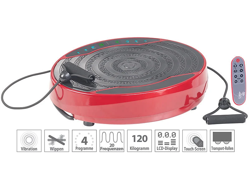 Newgen Medicals 3in1-Vibrationsplatte:Kompakte Vibrationsplatte, 300 W, 20 Frequenzen (Versandrückläufer) 2 Newgen Medicals 3in1-Vibrationsplatte:Kompakte Vibrationsplatte, 300 W, 20 Frequenzen (Versandrückläufer) – Bild 2