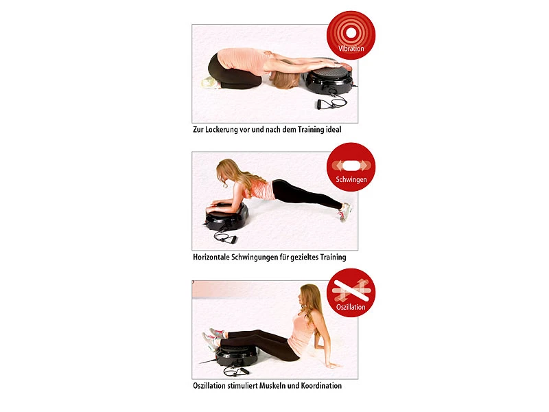 Newgen Medicals 3in1-Vibrationsplatte:Kompakte Vibrationsplatte, 300 W, 20 Frequenzen (Versandrückläufer) 7 Newgen Medicals 3in1-Vibrationsplatte:Kompakte Vibrationsplatte, 300 W, 20 Frequenzen (Versandrückläufer) – Bild 7