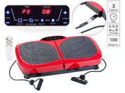 Newgen Medicals Fitness Vibrationsplatte Mit Oszillation Und 2 Expandern, Bis 100 Kg