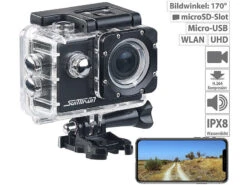Speeron Helm-Kamera:Tauch-Video-Set Mit Tauchmaske Und 4K-Action-Cam, Größe XL 33 Speeron Helm-Kamera:Tauch-Video-Set Mit Tauchmaske Und 4K-Action-Cam, Größe XL -Newgen medicals Shop nx6102 22