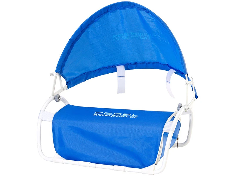 PEARL Kopfstütze Strand:Nacken-Kissen Mit Sonnenschutz Für Strand Und Outdoor 2er-Set 2 PEARL Kopfstütze Strand:Nacken-Kissen Mit Sonnenschutz Für Strand Und Outdoor 2er-Set – Bild 2