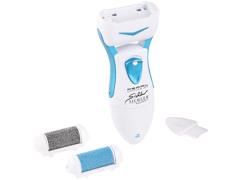 Sichler Beauty Hornhautraspler:Elektrischer Hornhaut-Entferner SB-30.bc Mit 2 Schleif-Köpfen 2 Sichler Beauty Hornhautraspler:Elektrischer Hornhaut-Entferner SB-30.bc Mit 2 Schleif-Köpfen – Bild 2