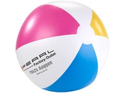 PEARL Strandball:Aufblasbarer Wasserball, Mehrfarbig, Ø 33 Cm