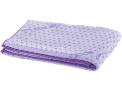 PEARL Sports Fitnessmatte:2in1-Mikrofaser-Yoga-Handtuch & Auflage, Saugfähig, Rutschfest, Lila -Newgen medicals Shop nx7559 3
