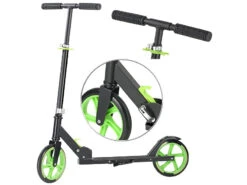 PEARL Cityroller:Klappbarer City-Roller, XXL-Räder, Ständer, Trageriemen, Bis 100 Kg