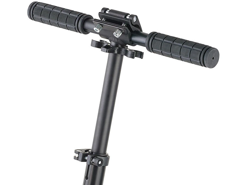 PEARL Scooter Mit Federung:Klappbarer Profi-City-Roller, XXL-Räder, 2-fache Federung, Bis 100 Kg 3 PEARL Scooter Mit Federung:Klappbarer Profi-City-Roller, XXL-Räder, 2-fache Federung, Bis 100 Kg – Bild 3