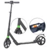 PEARL Scooter Mit Federung:Klappbarer Profi-City-Roller, XXL-Räder, 2-fache Federung, Bis 100 Kg