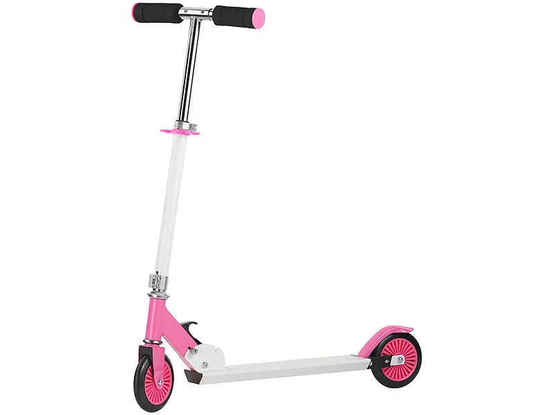 PEARL Kinderroller:Klappbarer City-Roller Für Kinder, Ultraleicht, Max. 50 Kg, Rosa 2 PEARL Kinderroller:Klappbarer City-Roller Für Kinder, Ultraleicht, Max. 50 Kg, Rosa – Bild 2