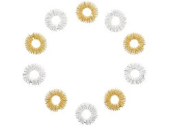 Newgen Medicals Massagering:10er-Set Akupressur-Ringe Zur Fingermassage, Gold- Und Silberfarben 15 Newgen Medicals Massagering:10er-Set Akupressur-Ringe Zur Fingermassage, Gold- Und Silberfarben -Newgen medicals Shop nx7659 2
