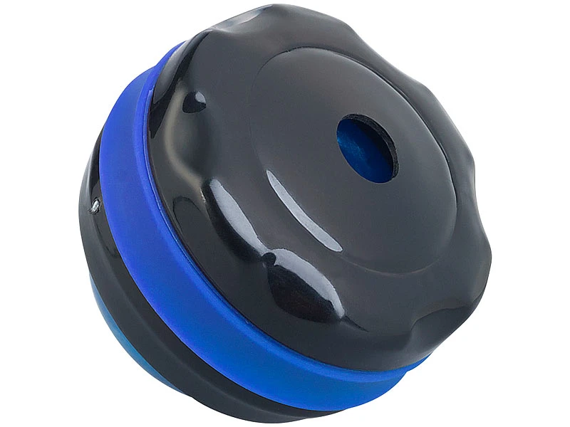 Newgen Medicals Massageroller Nacken:4er-Set Massageroller Für Den Ganzen Körper, Mit 360°-Halterung, Blau 4 Newgen Medicals Massageroller Nacken:4er-Set Massageroller Für Den Ganzen Körper, Mit 360°-Halterung, Blau – Bild 4