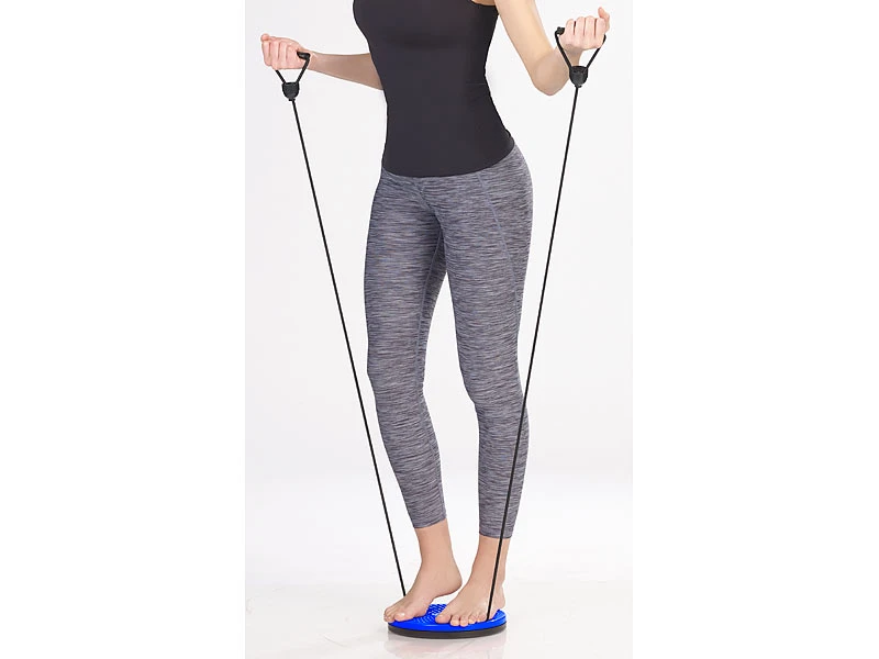 PEARL Sports Taillentwister:Fitness Twisting Disk Mit Expander Für Bauch, Taille & Arme, Ø 24,5 Cm 3 PEARL Sports Taillentwister:Fitness Twisting Disk Mit Expander Für Bauch, Taille & Arme, Ø 24,5 Cm – Bild 3