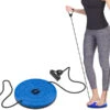 PEARL Sports Taillentwister:Fitness Twisting Disk Mit Expander Für Bauch, Taille & Arme, Ø 24,5 Cm