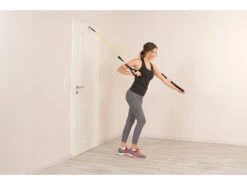 PEARL Sports Fitnessbänder:5er-Set Widerstandsbänder Mit Griffen, Fußschlaufen Und Türanker 22 PEARL Sports Fitnessbänder:5er-Set Widerstandsbänder Mit Griffen, Fußschlaufen Und Türanker -Newgen medicals Shop nx7665 11