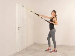 PEARL Sports Fitnessbänder:5er-Set Widerstandsbänder Mit Griffen, Fußschlaufen Und Türanker 23 PEARL Sports Fitnessbänder:5er-Set Widerstandsbänder Mit Griffen, Fußschlaufen Und Türanker -Newgen medicals Shop nx7665 12