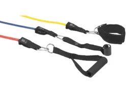 PEARL Sports Fitnessbänder:5er-Set Widerstandsbänder Mit Griffen, Fußschlaufen Und Türanker 18 PEARL Sports Fitnessbänder:5er-Set Widerstandsbänder Mit Griffen, Fußschlaufen Und Türanker -Newgen medicals Shop nx7665 3