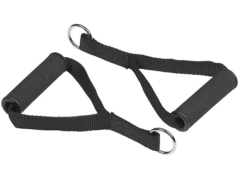 PEARL Sports Fitnessbänder:5er-Set Widerstandsbänder Mit Griffen, Fußschlaufen Und Türanker 5 PEARL Sports Fitnessbänder:5er-Set Widerstandsbänder Mit Griffen, Fußschlaufen Und Türanker – Bild 5