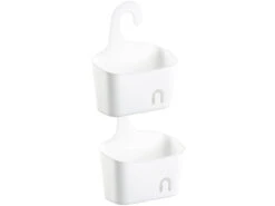 BadeStern Duschregal:Duschkorb Mit Aufhänge-Haken Und Ablaufgitter, Erweiterbar, Weiß -Newgen medicals Shop nx7876 5