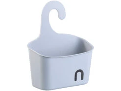 BadeStern Duschkorb Zum Hängen:Duschkorb Mit Aufhänge-Haken Und Ablaufgitter, Erweiterbar, Grau