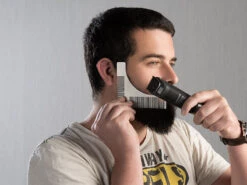 Sichler Schere:2er-Set Edelstahl-Bartschneide-Set: Bartschere Und 2in1-Kamm -Newgen medicals Shop nx7885 6