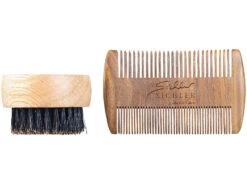 Sichler Kamm:Bartpflege-Set: 2-seitiger Holzkamm & Bartbürste (Wildschweinborsten) 14 Sichler Kamm:Bartpflege-Set: 2-seitiger Holzkamm & Bartbürste (Wildschweinborsten) -Newgen medicals Shop nx7886 2