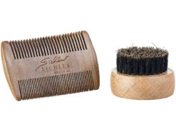 Sichler Kamm:Bartpflege-Set: 2-seitiger Holzkamm & Bartbürste (Wildschweinborsten) 18 Sichler Kamm:Bartpflege-Set: 2-seitiger Holzkamm & Bartbürste (Wildschweinborsten) -Newgen medicals Shop nx7886 4