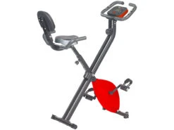 PEARL Sports Hometrainer:Klapp-Heimtrainer Mit Rückenlehne, Tablet-Halter, 2,5 Kg Schwungmasse