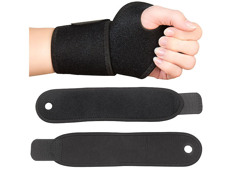 PEARL Sports Handgelenkschoner:2er-Set Handgelenk-Bandage Für Kraftsport, Aus Neopren, Universalgröße 1 PEARL Sports Handgelenkschoner:2er-Set Handgelenk-Bandage Für Kraftsport, Aus Neopren, Universalgröße