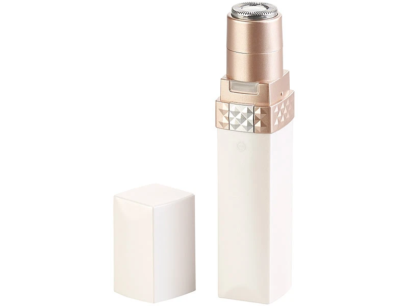Sichler Beauty Gesichtshaarentferner:Elektrischer Mini-Damenrasierer Mit LED, In Lippenstift-Optik 2 Sichler Beauty Gesichtshaarentferner:Elektrischer Mini-Damenrasierer Mit LED, In Lippenstift-Optik – Bild 2