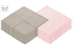 Sichler Beauty Abschmink-Tücher:40 Mikrofaser-Kosmetiktücher Zur Gesichtspflege, Rosa/grau, 30 X 30 Cm 16 Sichler Beauty Abschmink-Tücher:40 Mikrofaser-Kosmetiktücher Zur Gesichtspflege, Rosa/grau, 30 X 30 Cm -Newgen medicals Shop nx7983 5 1