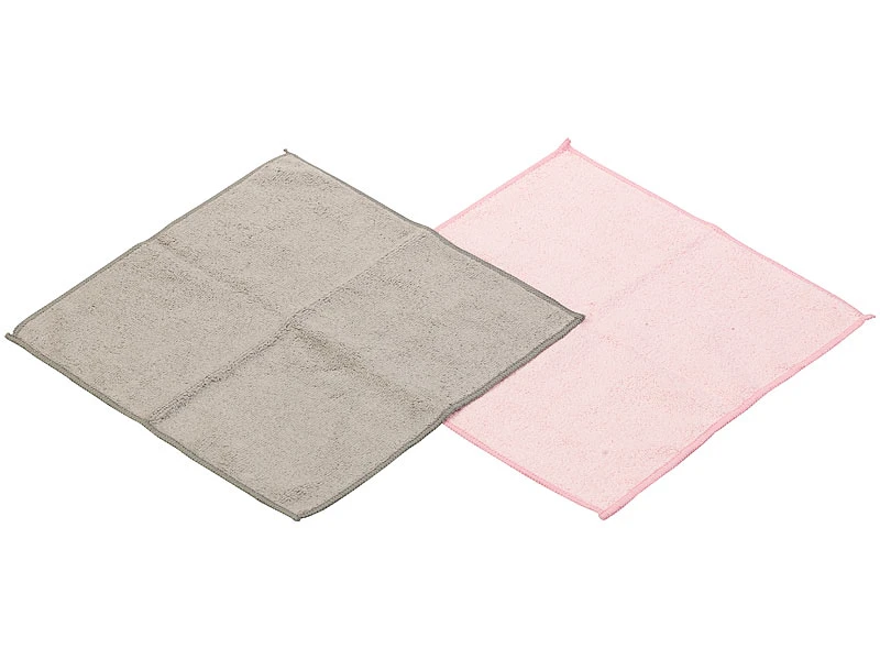 Sichler Beauty Make-Up-Entferner-Tücher:Mikrofaser-Kosmetiktücher Zur Gesichtspflege, 30 Stk,rosa,grau,30x30cm 3 Sichler Beauty Make-Up-Entferner-Tücher:Mikrofaser-Kosmetiktücher Zur Gesichtspflege, 30 Stk,rosa,grau,30x30cm – Bild 3