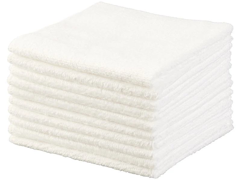 Sichler Beauty Mikrofaser Tücher:Mikrofaser-Kosmetiktücher Zur Gesichtspflege, 30 Stück, Weiß, 30x30 Cm 4 Sichler Beauty Mikrofaser Tücher:Mikrofaser-Kosmetiktücher Zur Gesichtspflege, 30 Stück, Weiß, 30x30 Cm – Bild 4