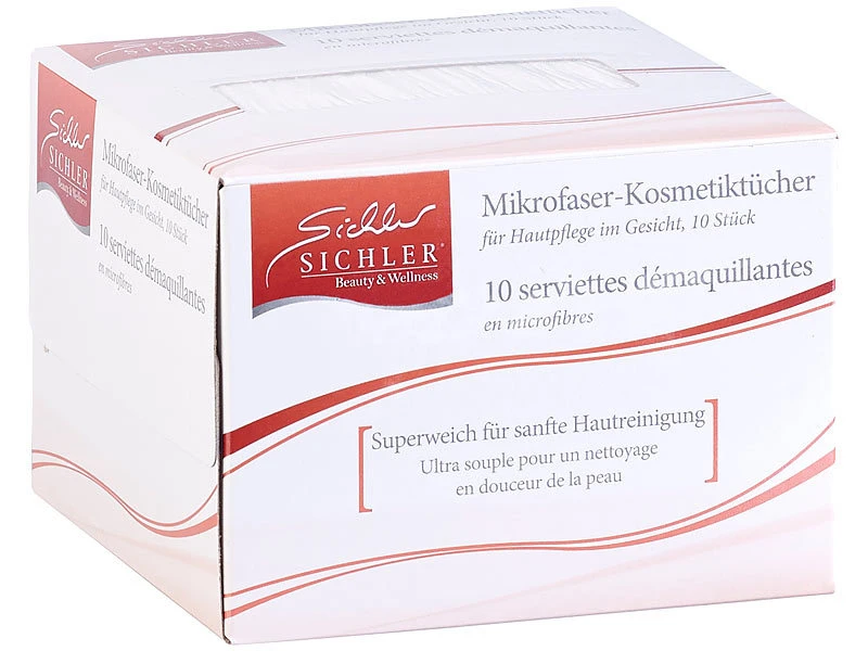 Sichler Beauty Mikrofaser Tücher:Mikrofaser-Kosmetiktücher Zur Gesichtspflege, 30 Stück, Weiß, 30x30 Cm 13 Sichler Beauty Mikrofaser Tücher:Mikrofaser-Kosmetiktücher Zur Gesichtspflege, 30 Stück, Weiß, 30x30 Cm – Bild 13