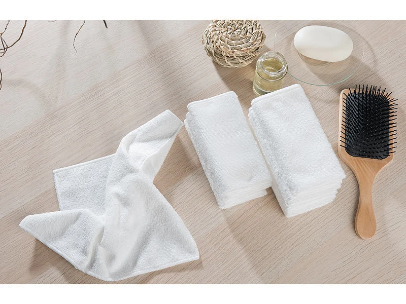 Sichler Beauty Mikrofaser Tücher:Mikrofaser-Kosmetiktücher Zur Gesichtspflege, 30 Stück, Weiß, 30x30 Cm 9 Sichler Beauty Mikrofaser Tücher:Mikrofaser-Kosmetiktücher Zur Gesichtspflege, 30 Stück, Weiß, 30x30 Cm – Bild 9