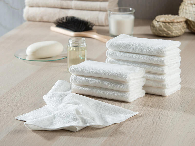 Sichler Beauty Mikrofaser Tücher:Mikrofaser-Kosmetiktücher Zur Gesichtspflege, 30 Stück, Weiß, 30x30 Cm 11 Sichler Beauty Mikrofaser Tücher:Mikrofaser-Kosmetiktücher Zur Gesichtspflege, 30 Stück, Weiß, 30x30 Cm – Bild 11