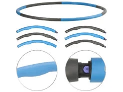 PEARL Sports Hola Hoop:Hula-Hoop-Reifen, Schaumstoff-Mantel, Massage-Noppen, 1,2 Kg, Ø 100 Cm