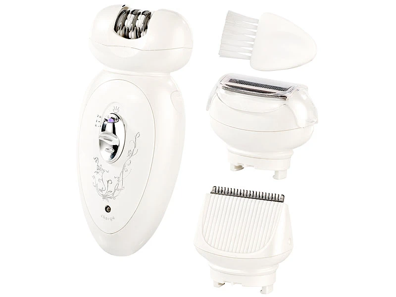 Sichler Beauty Damenrasierer:Kabelloser Premium-3in1-Damen-Akku Epilierer Mit 2 Aufsätzen 1 Sichler Beauty Damenrasierer:Kabelloser Premium-3in1-Damen-Akku Epilierer Mit 2 Aufsätzen