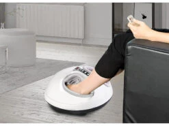 Newgen Medicals Fuss Massager:Fußmassagegerät Mit Wärmefunktion Und 3D-Luftmassage