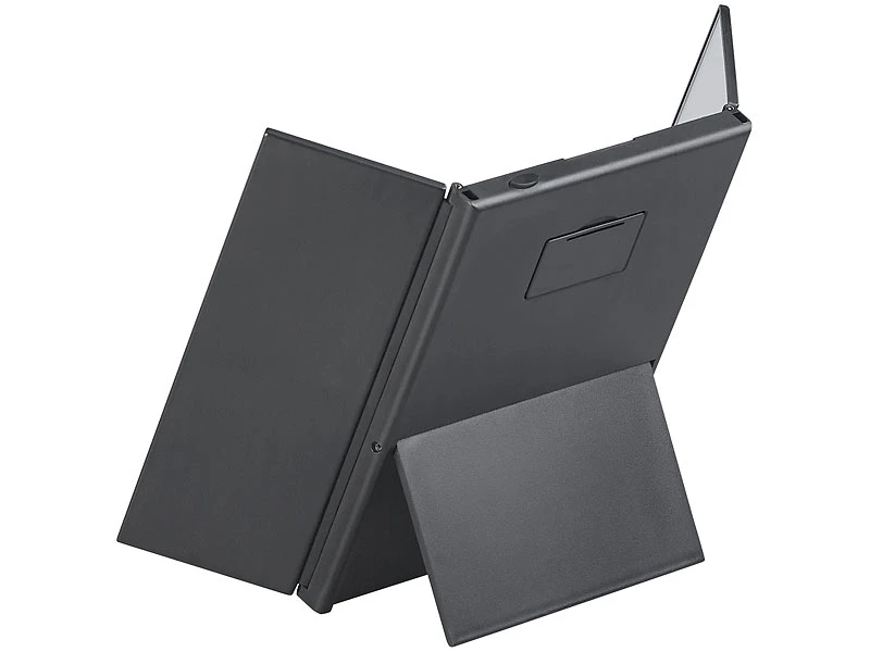 Sichler Beauty Kosmetikspiegel:Klappbarer Schminkspiegel Mit 8 LEDs Und Ständer, Batteriebetrieben 2 Sichler Beauty Kosmetikspiegel:Klappbarer Schminkspiegel Mit 8 LEDs Und Ständer, Batteriebetrieben – Bild 2