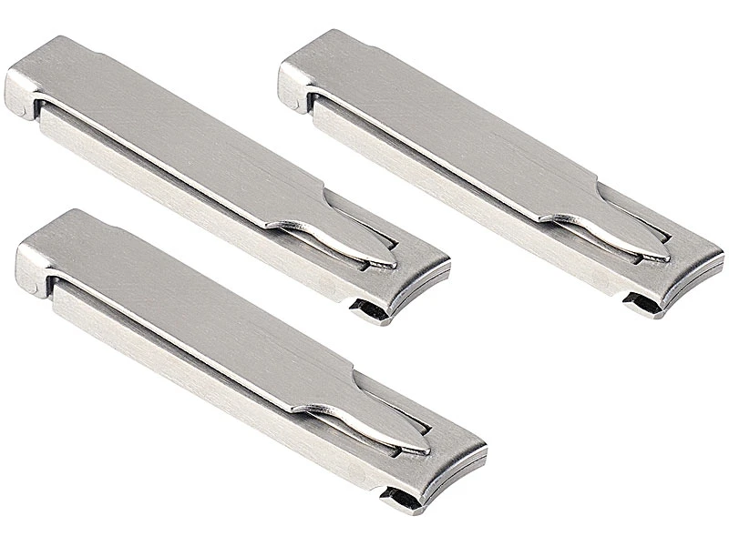 Newgen Medicals Fingernagel Clipser:3in1-Nagelknipser Aus Edelstahl, Mit Feile Und Nagelreiniger, 3er-Set 2 Newgen Medicals Fingernagel Clipser:3in1-Nagelknipser Aus Edelstahl, Mit Feile Und Nagelreiniger, 3er-Set – Bild 2